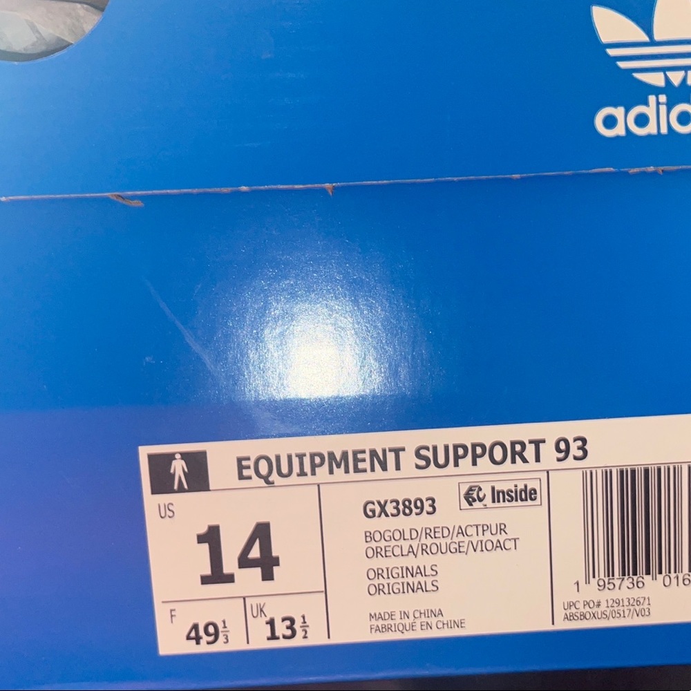 Adidas Sean Witherspoon size 14